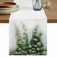 thumbnail image 1 of Table Runner 72 Inches Long for Kitchen Dining, Modern Green Leaf Dresser Scarf Farmhouse, Dining Table Decorations for Wedding/Parties, Summer Botanical Chic Plant 13 x 72 In, 1 of 8