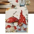 thumbnail image 1 of Table Runner 72 Inches Long for Kitchen Dining, Red Mushroom Gnomes Dresser Scarf Farmhouse, Dining Table Decorations for Wedding/Parties, Eucalyptus Leaves Watercolor Rustic 13 x 72 In, 1 of 8
