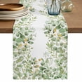 thumbnail image 1 of Table Runner 72 Inches Long for Kitchen Dining, Spring Eucalyptus Leaves Dresser Scarf Farmhouse, Dining Table Decorations for Wedding/Parties, Green Summer Botanical 16 x 72 In, 1 of 8