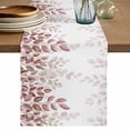 thumbnail image 1 of Table Runner 72 Inches Long for Kitchen Dining, Spring Reddish Brown Eucalyptus Dresser Scarf Farmhouse, Dining Table Decorations for Wedding/Parties, Botanical Leaf Country 16 x 72 In, 1 of 8
