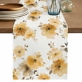 thumbnail image 1 of Table Runner 72 Inches Long for Kitchen Dining, Yellow Spring Floral Dresser Scarf Farmhouse, Dining Table Decorations for Wedding/Parties, Elegant Flowers Summer Botanical 14 x 72 In, 1 of 8