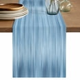 thumbnail image 1 of Table Runner 90 Inches Long for Kitchen Dining, Blue Dresser Scarf Farmhouse, Dining Table Decorations for Wedding/Parties, Modern Abstract Art Ombre Striped 13 x 90 In, 1 of 8