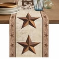 thumbnail image 1 of Table Runner 90 Inches Long for Kitchen Dining, Country Dresser Scarf Farmhouse, Dining Table Decorations for Wedding/Parties, Texas Star Plants Branches Berry Farmhouse Retro 13 x 90 In, 1 of 8
