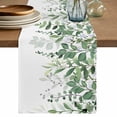 thumbnail image 1 of Table Runner 90 Inches Long for Kitchen Dining, Green Leaves Dresser Scarf Farmhouse, Dining Table Decorations for Wedding/Parties, Summer Botanical 13 x 90 In, 1 of 8