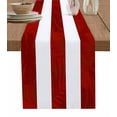 thumbnail image 1 of Table Runner 90 Inches Long for Kitchen Dining, Puerto Rico Flag Dresser Scarf Farmhouse, Dining Table Decorations for Wedding/Parties, Palm Leaf Botanical Red Striped Blue Star 13 x 90 In, 1 of 9
