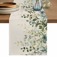 thumbnail image 1 of Table Runner 90 Inches Long for Kitchen Dining, Sage Green Dresser Scarf Farmhouse, Dining Table Decorations for Wedding/Parties, Eucalyptus Leaves 13 x 90 In, 1 of 8