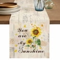 thumbnail image 1 of Table Runner 90 Inches Long for Kitchen Dining, Sunflower Dresser Scarf Farmhouse, Dining Table Decorations for Wedding/Parties, Vintage Botanical 13 x 90 In, 1 of 8