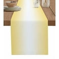 thumbnail image 1 of Table Runner 90 Inches Long for Kitchen Dining, Yellow Ombre Dresser Scarf Farmhouse, Dining Table Decorations for Wedding/Parties, Modern Gradient Abstract Art 13 x 90 In, 1 of 9