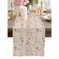 thumbnail image 1 of Table Runner Bird Tree Branch Table Runners Beige Floral Leaves Cotton Linen Dresser Scarf Kitchen Dining Table Decor for Home Dinner Party Decor 13x90 Inch, 1 of 9