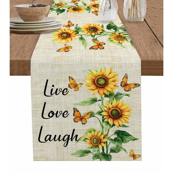 Table Runner Blue and White Stripe Pattern Table Decoration for Kitchen Dinning Simple Style Table Decoration for Indoor Outdoor Party Wedding Decor 13x90inch