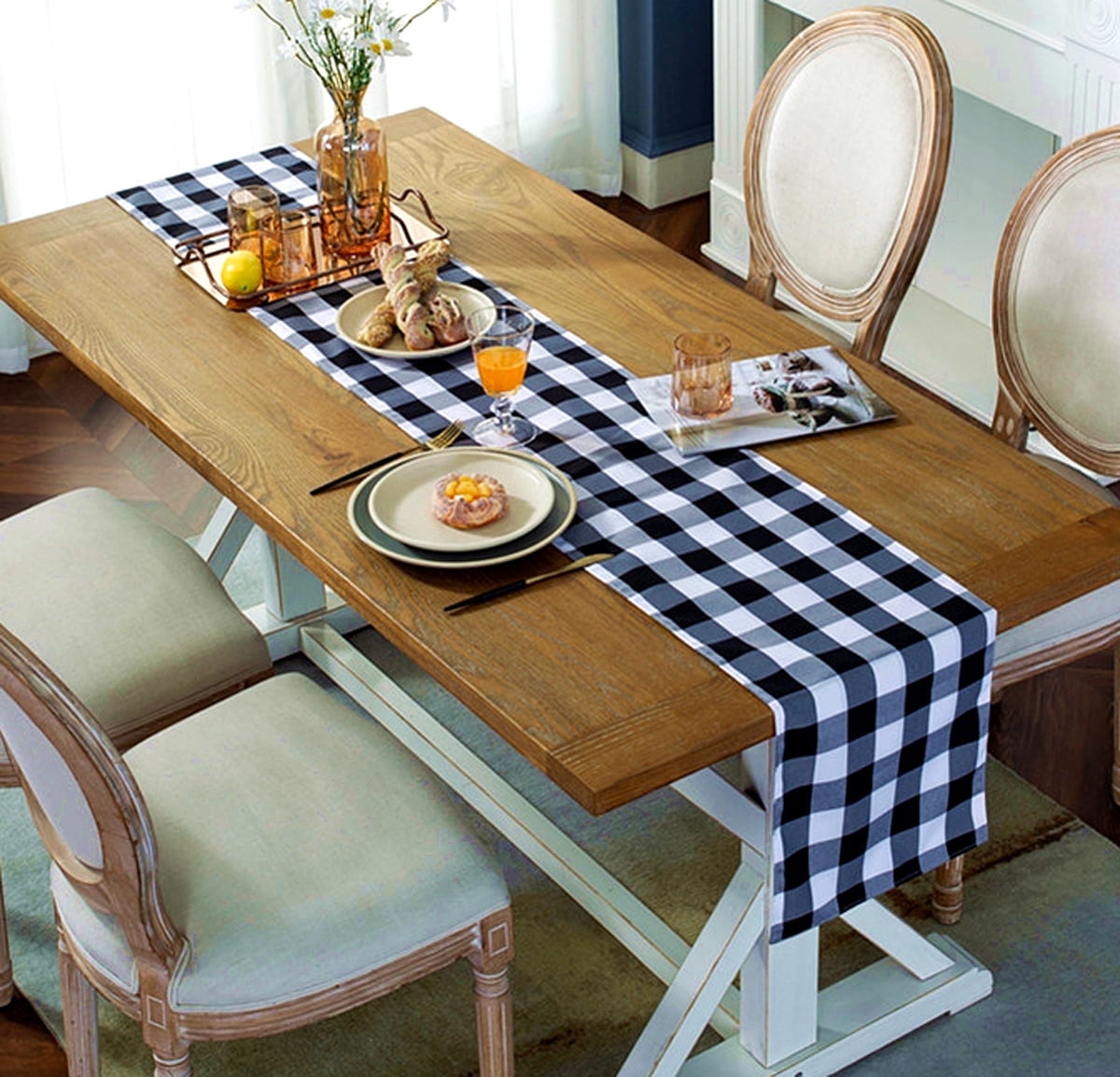 Runner Da Tavolo Per Halloween – Motivo Stampa Moderna In Cotone E Lino – Dimensioni 33 X 180 Cm – Perfetto Per Decorare La Tavola Delle Feste