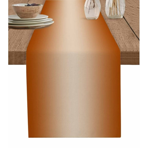 Table Runner Burnt Orange Table Decoration for Kitchen Dinning Ombre Table Decoration for Indoor Outdoor Party Wedding Decor 13x90 Inch
