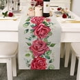 thumbnail image 1 of Table Runner Clearance! 2023 Valentines Day Wedding Red Valentine's Day Table Flag Home Decor Waterproof Tablecloth Wedding Party Doilies Valentines Day Decorations 1Pc Table Runner, 1 of 7