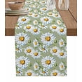 thumbnail image 1 of Table Runner Dresser Scarf 13 x 108 Inch Daisy Flower Farmhouse White Floral Decor Table Runners Non-Slip Heat Kitchen Dining Table Decor for Indoor Outdoor Home Party Decoration, 1 of 7