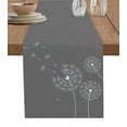 thumbnail image 1 of Table Runner Dresser Scarf 13 x 48 Inch Country Elegant Dandelion Blossom Flying Fluffy Grey Table Runners Non-Slip Heat Resistant Kitchen Dining Table Decor for Indoor Outdoor Home Party Decoration, 1 of 7