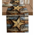 thumbnail image 1 of Table Runner Dresser Scarf 13 x 60 Inch Stars Art Rustic Independence Day Patriotic Table Runners Non-Slip Heat Kitchen Dining Table Decor for Indoor Outdoor Home Party Decoration, 1 of 7