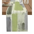 thumbnail image 1 of Table Runner Dresser Scarf 13 x 70 Inch Sage Green Paint Abstract Mottled Classic Art Table Runners Non-Slip Heat Resistant Kitchen Dining Table Decor for Indoor Outdoor Home Party Decoration, 1 of 7