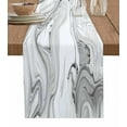 thumbnail image 1 of Table Runner Dresser Scarf 13 x 72 Inch Gray Marble Abstract Stone Texture Swirls Ink Table Runners Non-Slip Heat Kitchen Dining Table Decor for Indoor Outdoor Home Party Decoration, 1 of 7