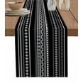 thumbnail image 1 of Table Runner Dresser Scarf 13 x 90 Inch Boho White Polka Dot Geometric Striped Black Table Runners Non-Slip Heat Kitchen Dining Table Decor for Indoor Outdoor Home Party Decoration, 1 of 7