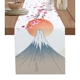thumbnail image 1 of Table Runner Dresser Scarf 16 x 72 Inch Japanese Cherry Blossoms Sun Mountain Table Runners Non-Slip Heat Kitchen Dining Table Decor for Kitchen Farmhouse Indoor Outdoor Home Party, 1 of 7