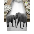 thumbnail image 1 of Table Runner Dresser Scarf 18 x 72 Inch Wild Animal Elephant Gray Table Runners Non-Slip Heat Kitchen Dining Table Decor for Indoor Outdoor Home Party Decoration, 1 of 7