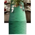 thumbnail image 1 of Table Runner Dresser Scarves 108 Inch Long, Geometric Gradient Tree Rhombus Texture Linen Dining Table Runners Forest Landscape Tabletop Scarf for Wedding Holiday Party Kitchen, 1 of 7
