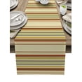 thumbnail image 1 of Table Runner Dresser Scarves 108 Inch Long, Modern Abstract Stripes Linen Dining Table Runners Rustic Farmhouse Style Tabletop Scarf for Wedding Holiday Party Kitchen, 1 of 7