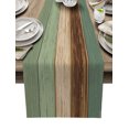 thumbnail image 1 of Table Runner Dresser Scarves 120 Inch Long, Farmhouse Turquoise Teal Wood Grain Linen Dining Table Runners Rustic Wooden Texture Tabletop Scarf for Wedding Holiday Party Kitchen, 1 of 7