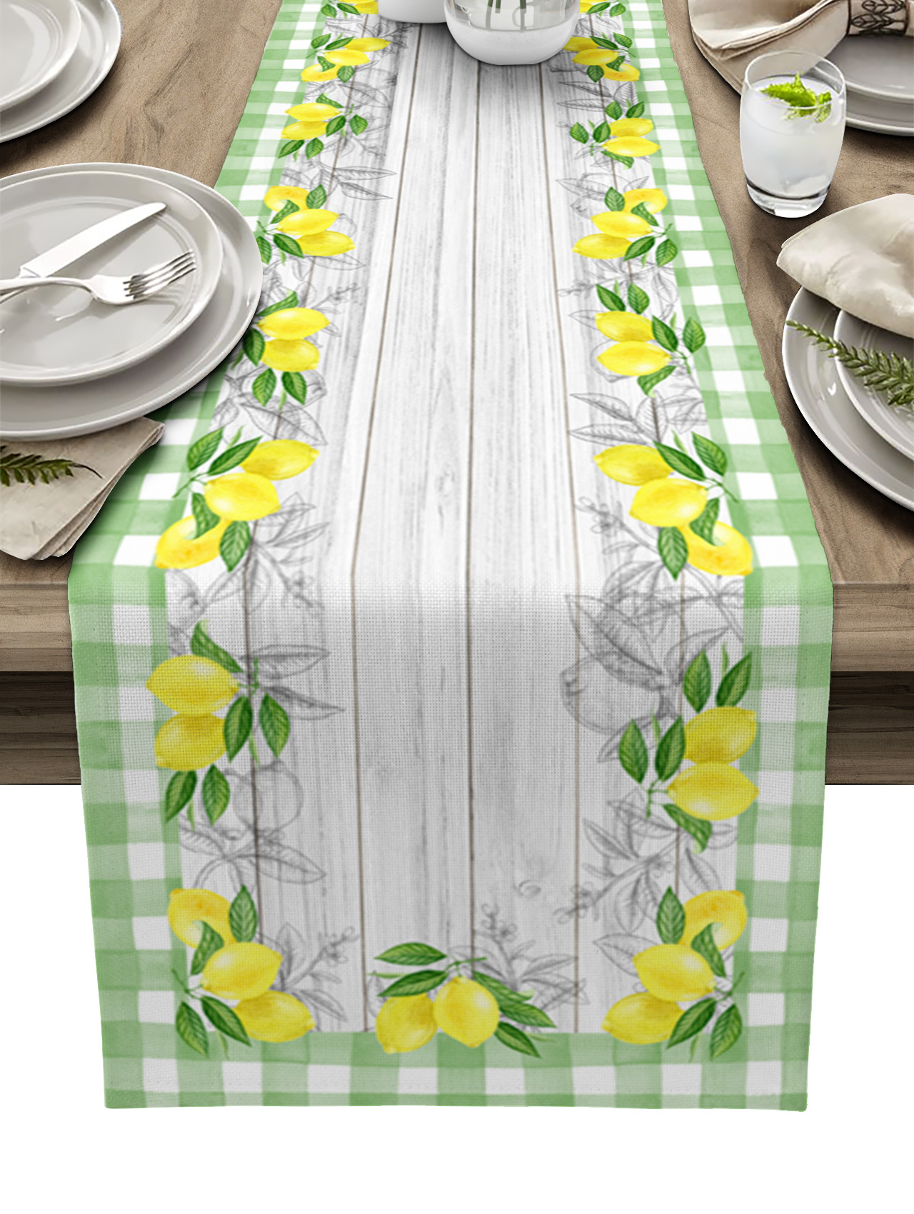 Wild Flowers Watercolor Table Runner – 13x72 Inch Floral Botanical Runner For Spring & Holidays - View #9
