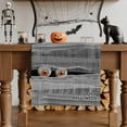 thumbnail image 1 of Table Runner Dresser Scarves 36 Inch Long,Halloween Abstract Scary Eyes Linen Dining Table Runners Bandage Black White Tabletop Scarf for Wedding Holiday Party Kitchen, 1 of 9