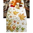 thumbnail image 1 of Table Runner Dresser Scarves 48 Inch Long,Autumn Botanical Maple Leaves Linen Dining Table Runners Thanksgiving Falling Leaf Tabletop Scarf for Wedding Holiday Party Kitchen, 1 of 8