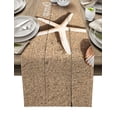 thumbnail image 1 of Table Runner Dresser Scarves 48 Inch Long, Tropical Ocean Theme Starfish Shells Linen Dining Table Runners Life is Better at the Beach Tabletop Scarf for Wedding Holiday Party Kitchen, 1 of 7