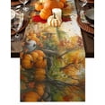 thumbnail image 1 of Table Runner Dresser Scarves 60 Inch Long,Autumn Country Nature Scenery Linen Dining Table Runners, 1 of 9