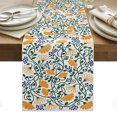 thumbnail image 1 of Table Runner Dresser Scarves 60 Inch Long,Boho Botanical Flowers Art Linen Dining Table Runners, 1 of 9