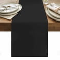 thumbnail image 1 of Table Runner Dresser Scarves 60 Inch Long,Deep Grey Pure Color Linen Dining Table Runners, 1 of 9