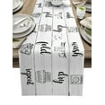 thumbnail image 1 of Table Runner Dresser Scarves 60 Inch Long, Laundry Room Rule on Wooden Plank Linen Dining Table Runners Wash Dry Fold Repeat Tabletop Scarf for Wedding Holiday Party Kitchen, 1 of 7