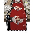 thumbnail image 1 of Table Runner Dresser Scarves 72 Inch Long, Chef Kitchen Cookers Plates Linen Dining Table Runners Retro Buffalo Check and Red Tabletop Scarf for Wedding Holiday Party Kitchen, 1 of 7