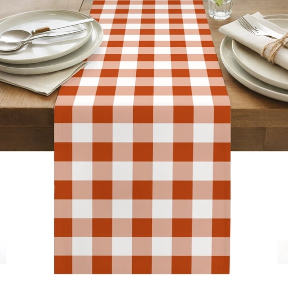 Table Runner Dresser Scarves 72 Inch Long,Country Buffalo Check ...