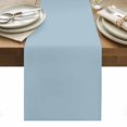 thumbnail image 1 of Table Runner Dresser Scarves 90 Inch Long,Blue Watercolor Linen Dining Table Runners, 1 of 9