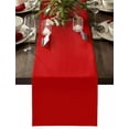 thumbnail image 1 of Table Runner Dresser Scarves 90 Inch Long,Christmas Red Linen Dining Table Runners, 1 of 9