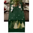 thumbnail image 1 of Table Runner Dresser Scarves 90 Inch Long,Christmas Trees Star Linen Dining Table Runners, 1 of 9
