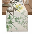 thumbnail image 1 of Table Runner Dresser Scarves 90 Inch Long, French Country Garden Butterfly Floral Watering Can Linen Dining Table Runners Farm Flower Plant Tabletop Scarf for Wedding Holiday Party Kitchen, 1 of 7
