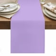 thumbnail image 1 of Table Runner Dresser Scarves 90 Inch Long,Purple Watercolor Solid Color Linen Dining Table Runners, 1 of 9