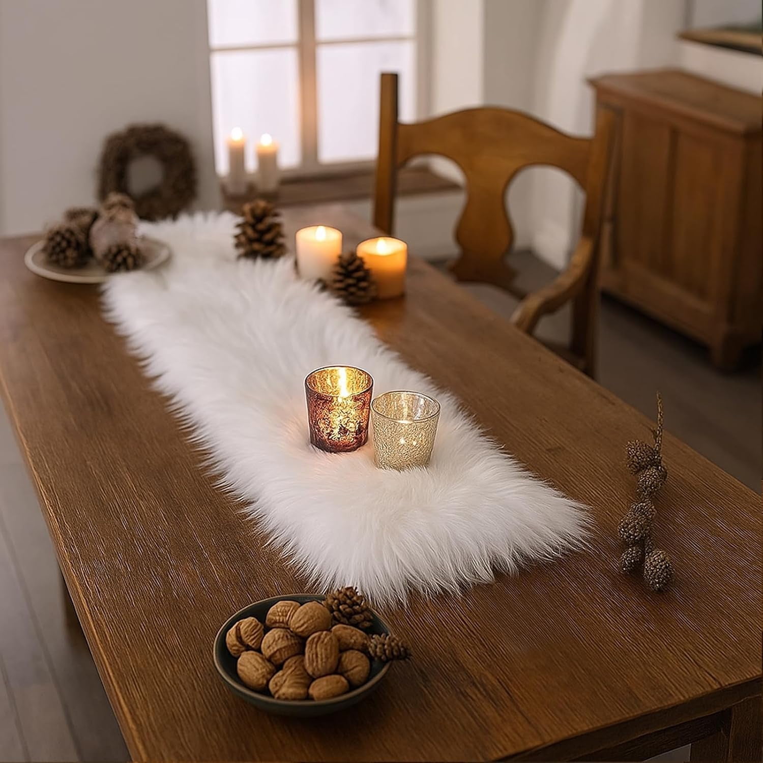 Terrific Faux Fur Table Runner Gallery
