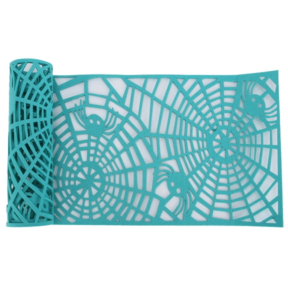 100x30cm Nylon Felt Table Runner with Hollow Out Design, Heat Table Mat for Wedding Home Decor Household Decorations