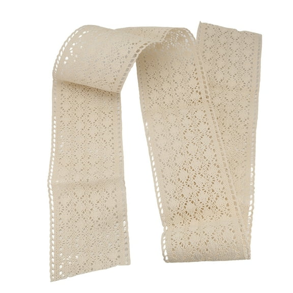 Table Runner Macrame for Wedding in Boho Style Beige Cream
