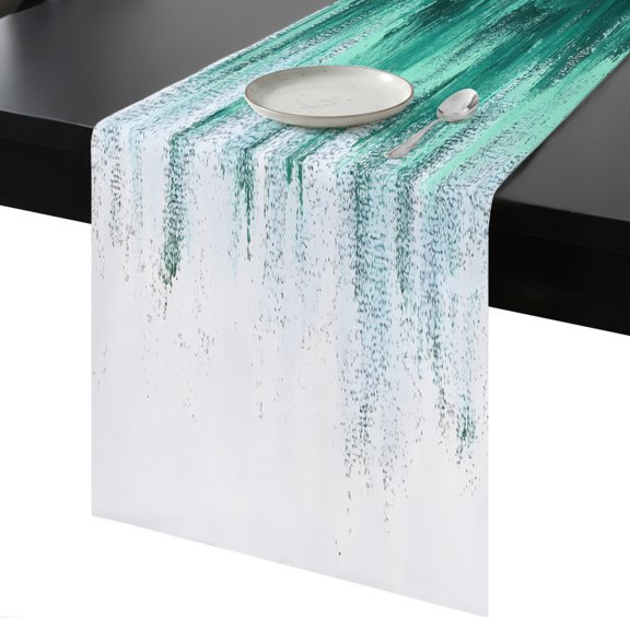 Table Runner Nature Forest Decorative Dining Table Runner Abstract Art Kitchen Table Decoration for Home, Holiday and Party Use 13x36 Inch