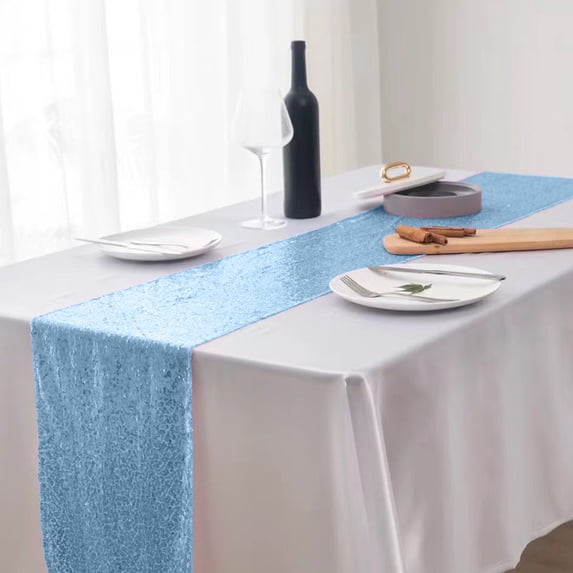 Table Runner for Party,Glitter Table Runner,Glitter Table Runner for Wedding Birthday Bachelorette Holiday Party Supplies Decorations Bridal Shower Baby Shower,12x71 Inches