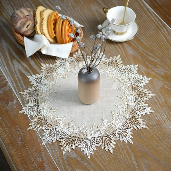 Table Runner Rustic Dresser Scarf Lace Small Table Runners for Kitchen Home Outdoor Picnic Wedding Decor