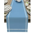 thumbnail image 1 of Table Runner Sky Blue Table Decoration for Kitchen Dinning Solid Color Table Decoration for Indoor Outdoor Party Wedding Decor 13x90 Inch, 1 of 7